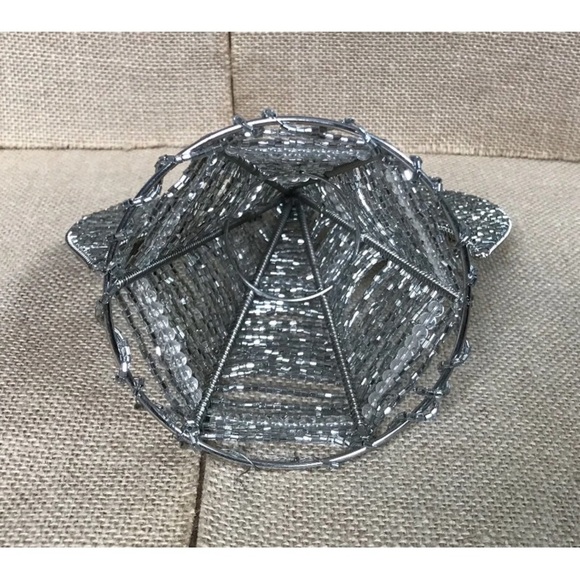 Beaded Wire Angel Christmas Tree Topper Glam Steampunk Unique Holiday Winter - Picture 5 of 6